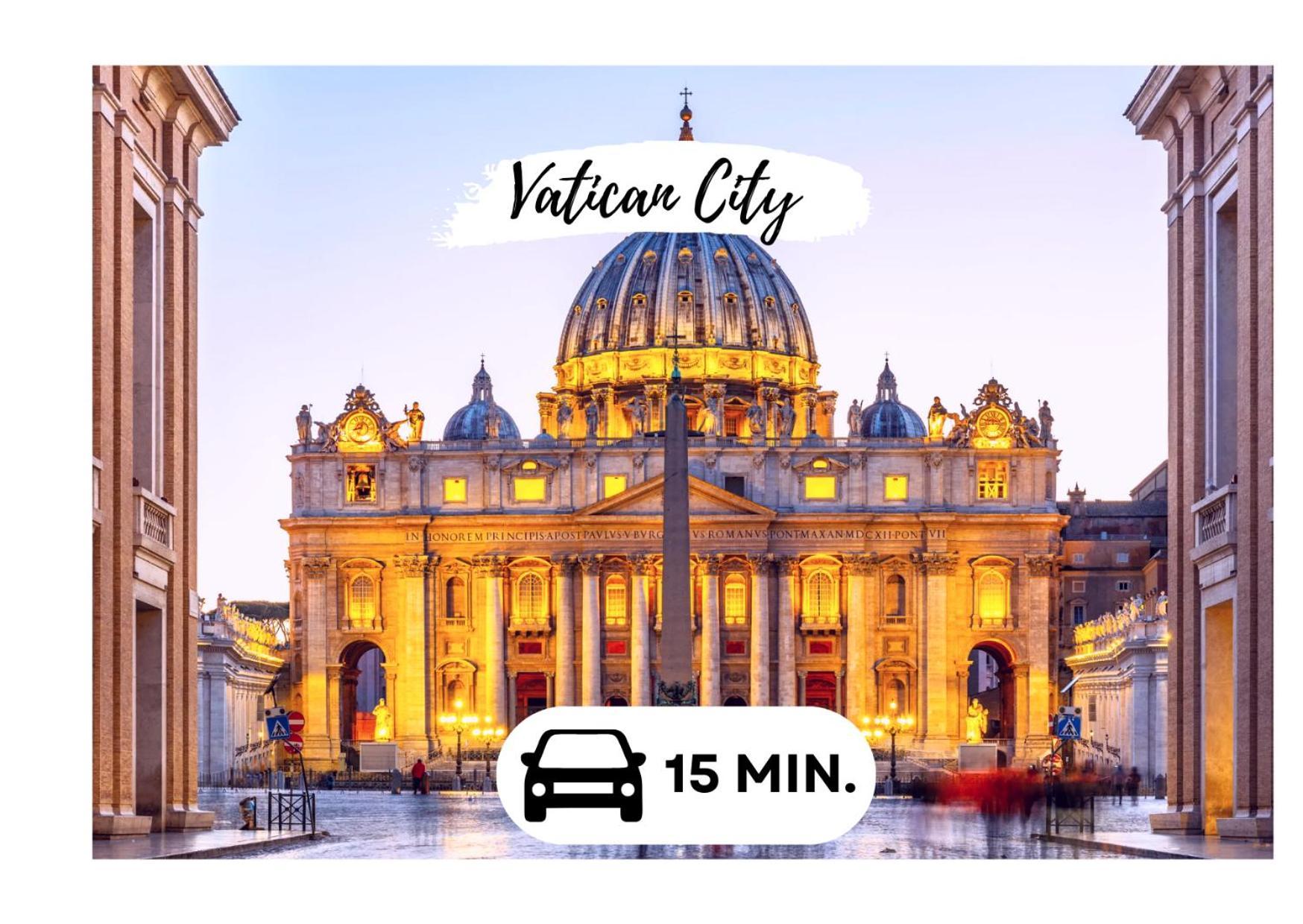15 Min From The Vatican Wi-Fi And Garden Екстериор снимка
